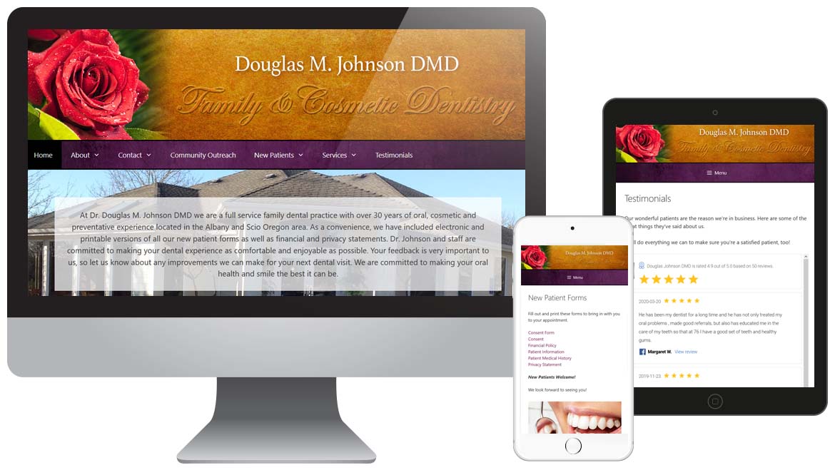 Family Dentist Clinic Website Design