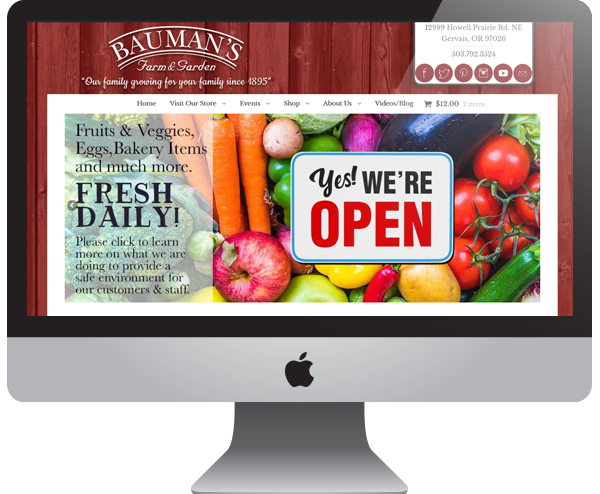 Farm & Garden Website Design Wordpress
