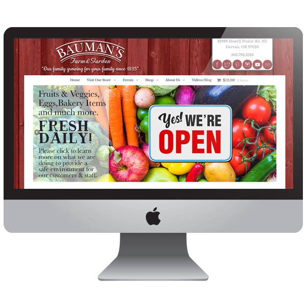 Farm & Garden Website Design Wordpress