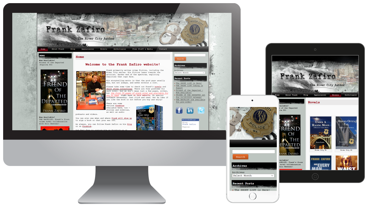 Portfolio - Frank Zafiro - Crime Fiction Author Website