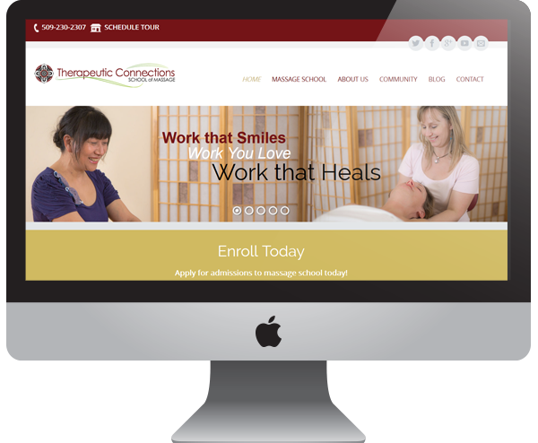 Therapeutic Connections Massage School Website